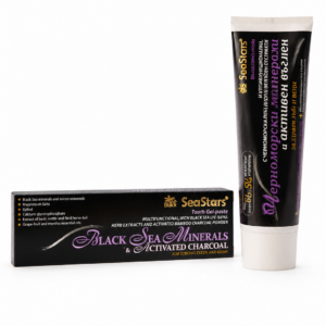 Gel-Zahnpasta SCHWARZMEER-MINERALIEN MIT AKTIVKOHLE (86,5 % natürliche Zusammensetzung)